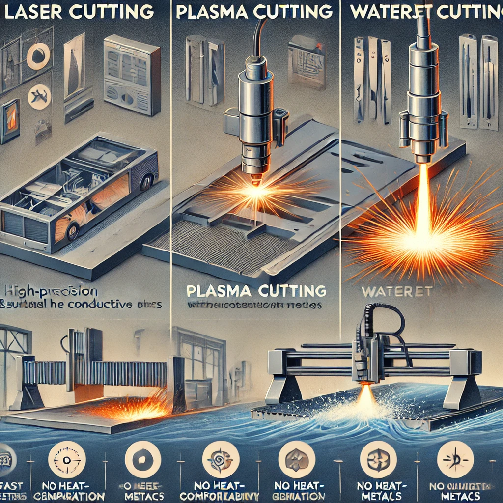 مقایسه روش های برش فلزات - پویا صنعت